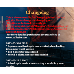 Azumatt-ChangelogEditor icon