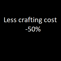 half crafting cost