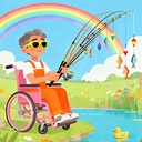 Lan-WheelchairFishing icon