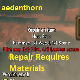 aedenthorn RepairRequiresMats | Thunderstore - The Valheim Mod 
